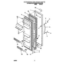 Whirlpool 8ED20TKXFW00 refrigerator door diagram