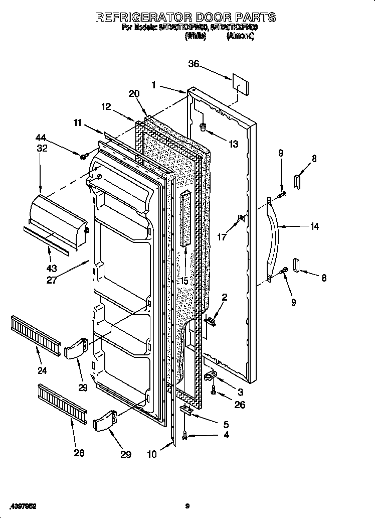 Refrigerator door