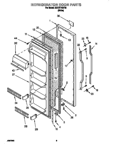 Refrigerator door