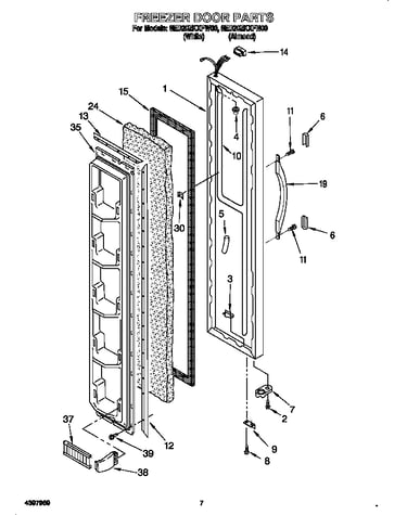Freezer door