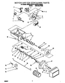 Motor and ice container