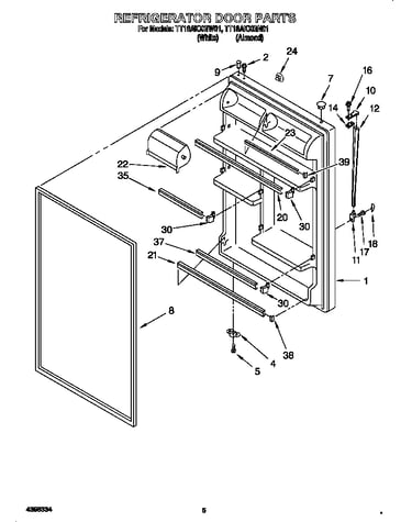 Refrigerator door