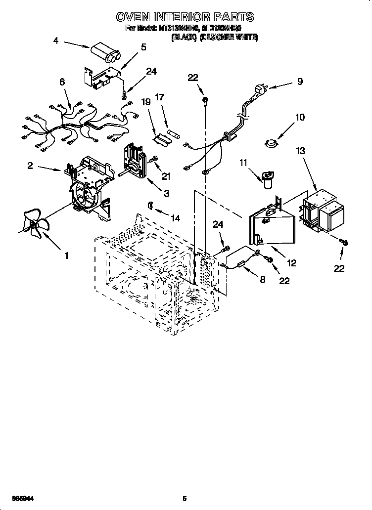 Oven interior