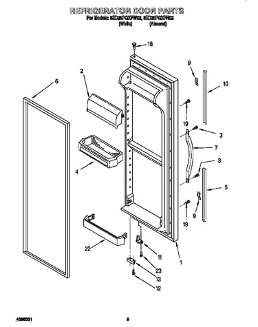 Refrigerator door