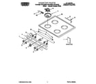 Roper FEP210EW3 cooktop diagram