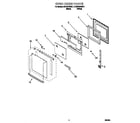 KitchenAid KEBI276DWH7 oven door diagram