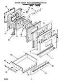 Oven door and drawer