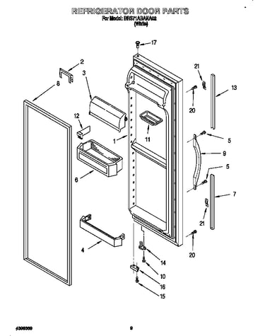 Refrigerator door