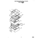 Estate TS25AFXHW00 refrigerator shelf diagram