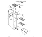 Estate TS25AFXHW00 freezer liner diagram