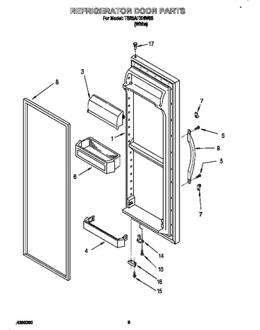 Refrigerator door