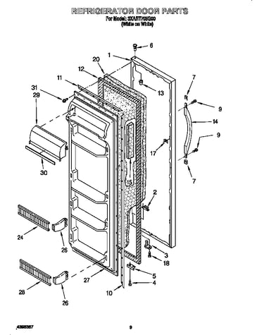 Refrigerator door