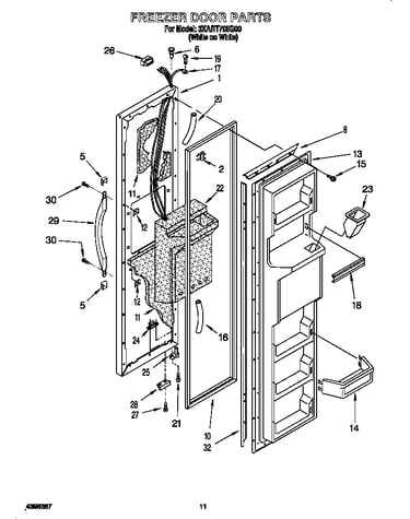 Freezer door