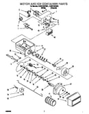 Motor and ice container