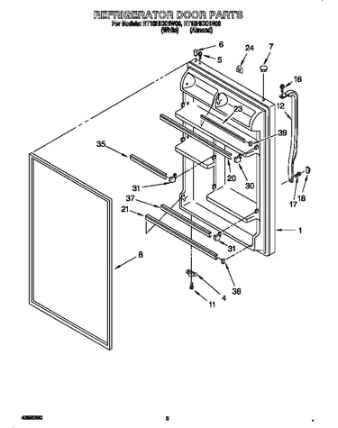 Refrigerator door