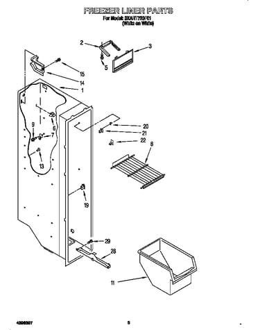 Freezer liner
