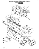 Motor and ice container