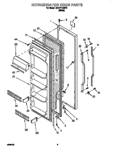 Refrigerator door