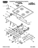 Cooktop, manifold