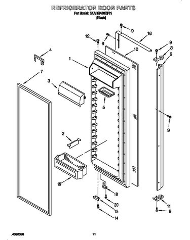 Refrigerator door