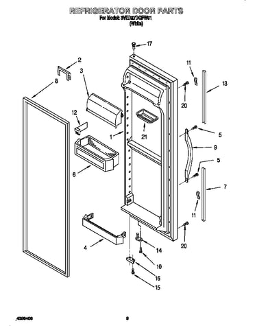 Refrigerator door