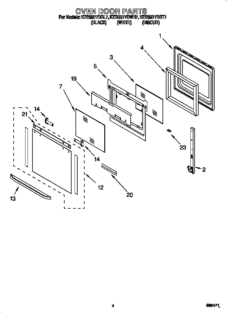 Oven door