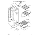 Whirlpool 3XARG478F01 refrigerator liner diagram