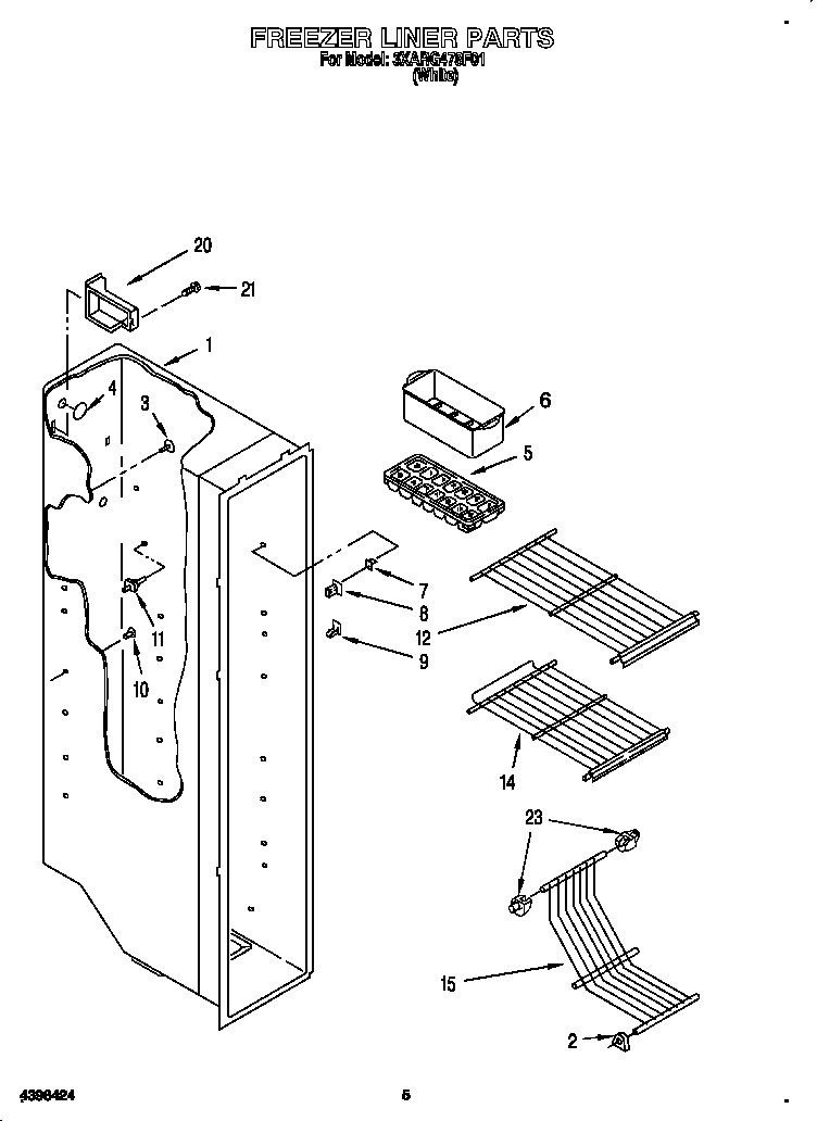 Freezer liner