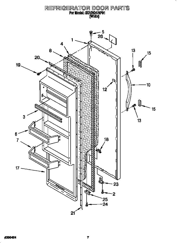 Refrigerator door