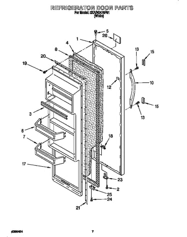 Refrigerator door