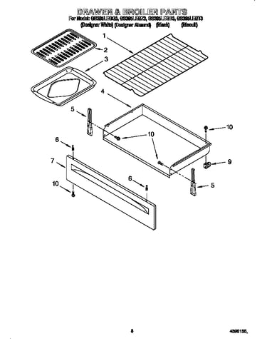 Drawer and broiler
