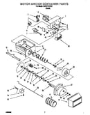Motor and ice container