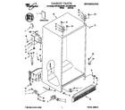 Whirlpool 3VED23DQFW01 cabinet diagram