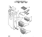 Whirlpool 3VED29DQFW01 freezer liner diagram