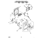 Whirlpool 3VED29DQFW01 dispenser front diagram