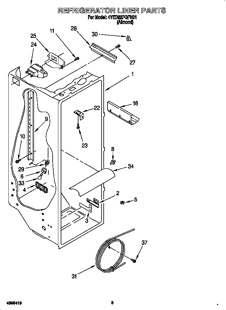 Refrigerator liner