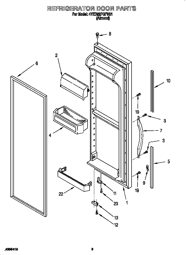 Refrigerator door