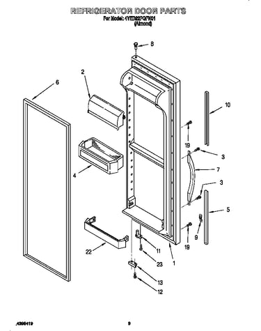 Refrigerator door