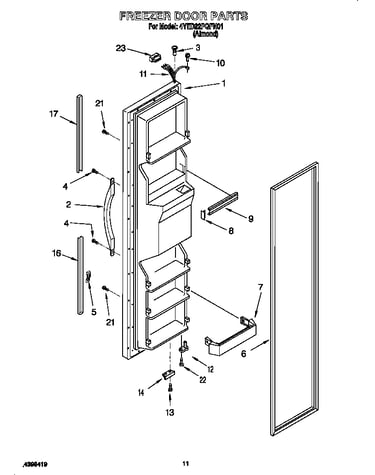 Freezer door