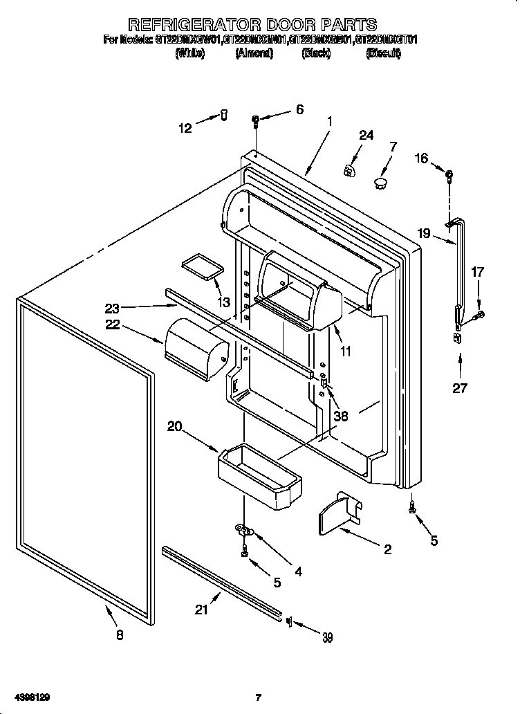 Refrigerator door