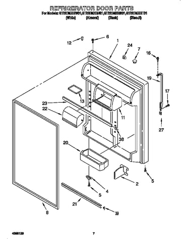 Refrigerator door