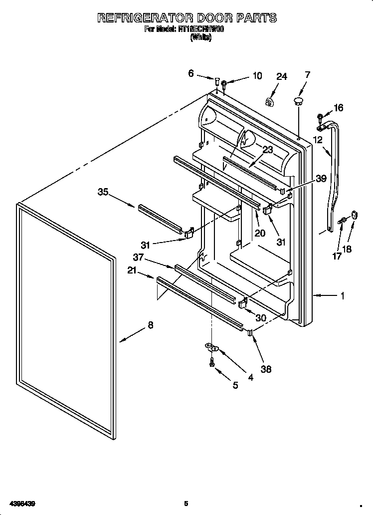 Refrigerator door