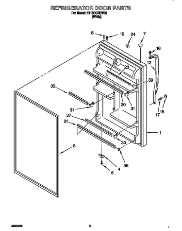 Refrigerator door