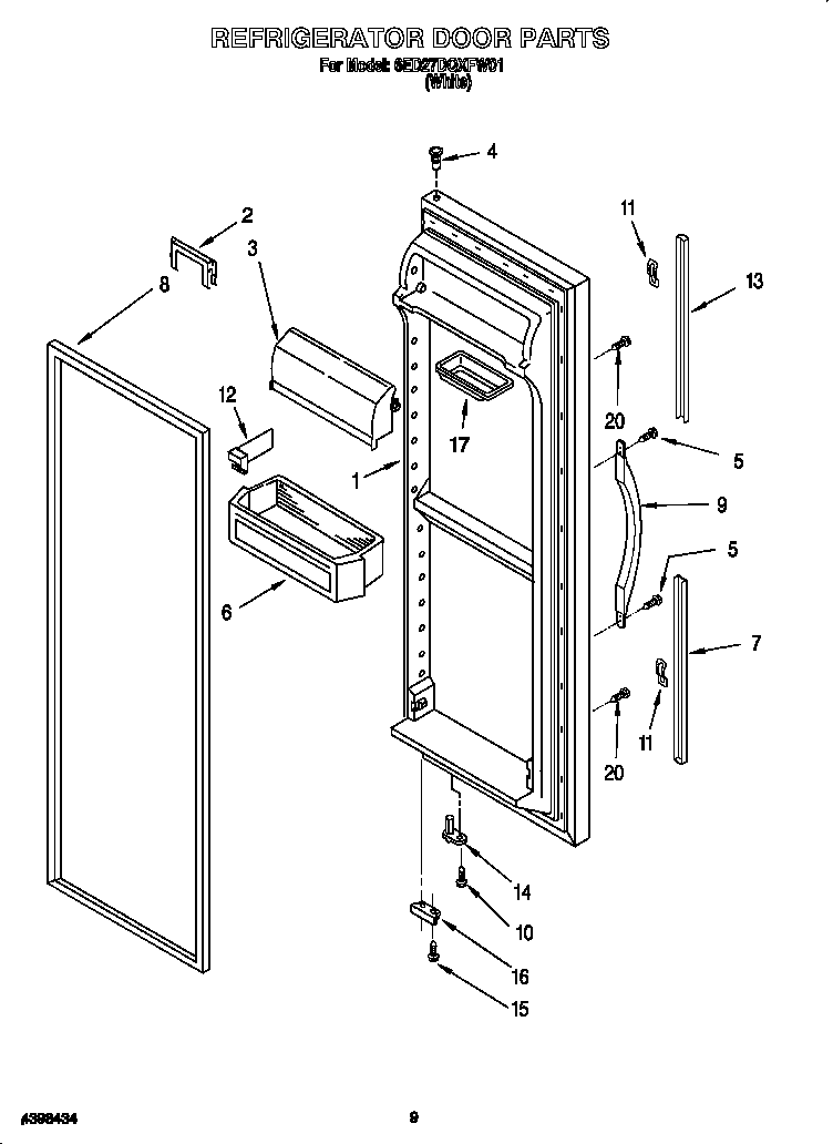 Refrigerator door