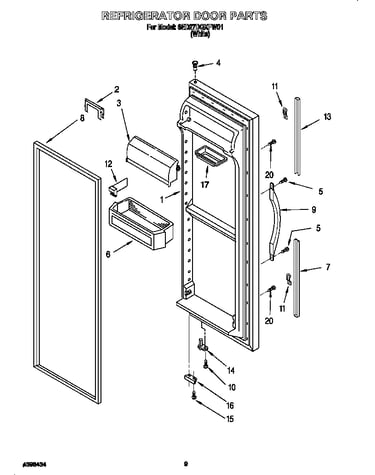 Refrigerator door