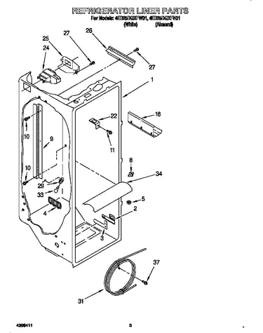 Refrigerator liner