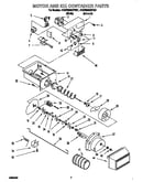 Motor and ice container