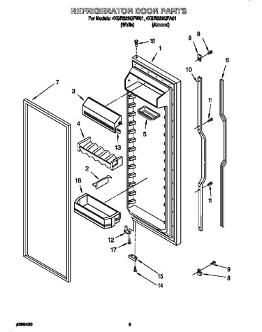 Refrigerator door