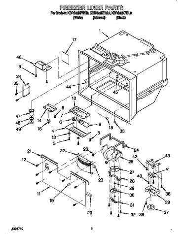 Freezer liner