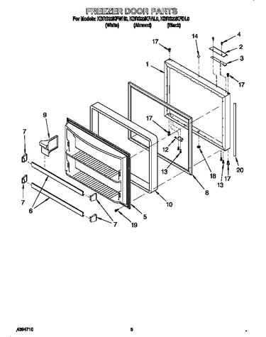 Freezer door